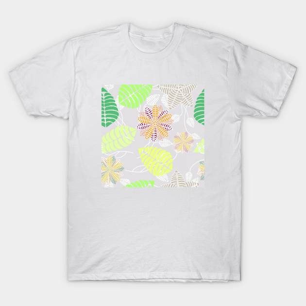 Tropical Floral Pattern T-Shirt by FloralPatterns